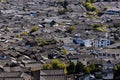 Rooftops in Lijiang old town beautiful view from Lijiang Royalty Free Stock Photo