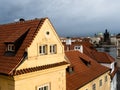 Rooftops of Mala Strana neighborhood in Prague Royalty Free Stock Photo