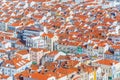 Rooftops of Nazare in Portugal