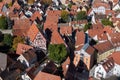 Rooftops of Nordlingen, Germany, within its city walls