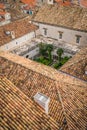 Home rooftops in Dubrovnik Old Town Royalty Free Stock Photo