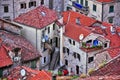 Rooftops in old town of Kotor Royalty Free Stock Photo