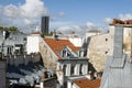 rooftops of Paris France Europe tallest office building Montparnasse Tour Tower in distance