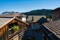 Rooftops in Sauris di Sopra, Italy Royalty Free Stock Photo