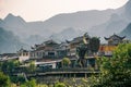 Traditional chinese buildings in Wulingyuan