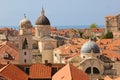 Rooftops. View of the old town. Dubrovnik. Croatia Royalty Free Stock Photo