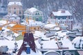 Rooftops in winter