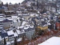 Rooftops winter Monschau Germany