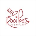 Rooibos logo fresh tea design template