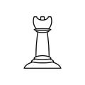 Rook chess icon Royalty Free Stock Photo