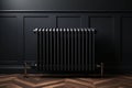 Radiator warm heat temperature background room interior heater Royalty Free Stock Photo