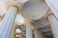 Room of 100 Columns in Gaudi's Parc Guell in Barcelona Royalty Free Stock Photo