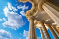 Room of 100 Columns - Park Guell Barcelona Royalty Free Stock Photo