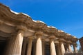 Room of 100 Columns - Park Guell Barcelona Royalty Free Stock Photo