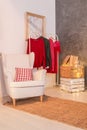 Room corner with armchair Royalty Free Stock Photo