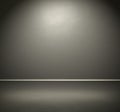 Room with dark grey wall and floor Royalty Free Stock Photo