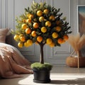 Room decoration , olive tree , lemon , orange tree.