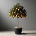 Room decoration , olive tree , lemon , orange tree.