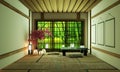 Room Design Japanese-style.3D rendering