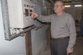 A room for dosing chemicals of chlorine and acid when feeding into the pool. Water circulation system in the pumping room