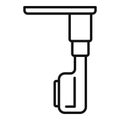 Room examination icon outline vector. Fluorography device