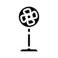 room fan glyph icon vector illustration Royalty Free Stock Photo