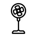 room fan line icon vector illustration Royalty Free Stock Photo