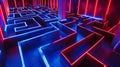 A Room With Intricate Maze Design Royalty Free Stock Photo