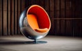 Room, featuring an iconic egg chair, showcases the essence of modern interior design.