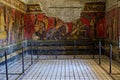 Room of the frescoes in Villa dei Misteri, Pompeii Royalty Free Stock Photo