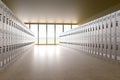 Room full of lockers