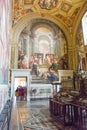 Room of the immaculate conception, sala dellÃ¢â¬â¢immacolata, with frescoes by Francesco Podesti, Vatican museums Royalty Free Stock Photo