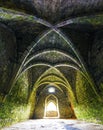 Room inside old castle ruins