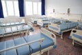 Room interior with empty hospital beds