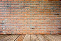 Room Interior With White Brick Wall And Concrete Floor, Nobody, Royalty Free Stock Photo