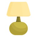Room lamp icon cartoon vector. Table light