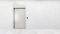 Room with lift and blank wall Royalty Free Stock Photo