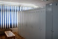 Room, locker room for workers with individual lockers for changing clothes in an industrial plant