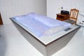 Room with massage waterbed for medical massage, relaxation, rest Royalty Free Stock Photo