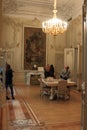 Provisional government room in the Winter Palace. Hermitage Museum