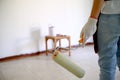 Room Painting Job painter man with roller