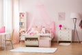 Room with pink decorations Royalty Free Stock Photo