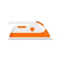 Room service iron icon flat isolated vector