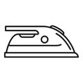 Room service iron icon, outline style