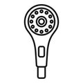 Room shower head icon outline vector. Washroom rain