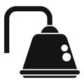 Room shower head icon simple vector. Washroom rain