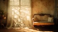 room sun light leak Royalty Free Stock Photo