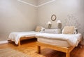 Room with two beds Royalty Free Stock Photo