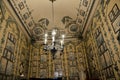 Room in the Vienna palace decorated with engravings