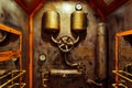 The room in vintage steampunk style